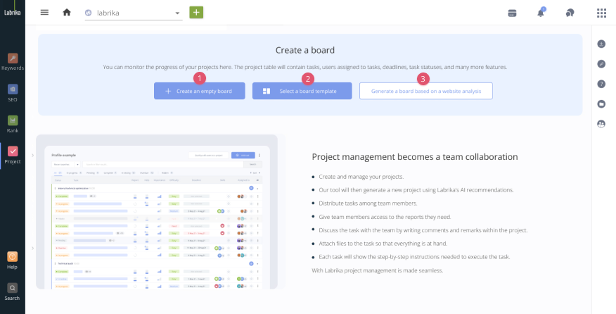 Launching a new task management project